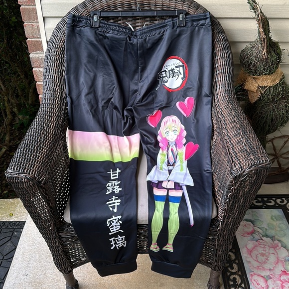 Mitsuri Kanroji Jogger Pants Custom Anime Kimetsu Sweatpants 3XL - Picture 10 of 16